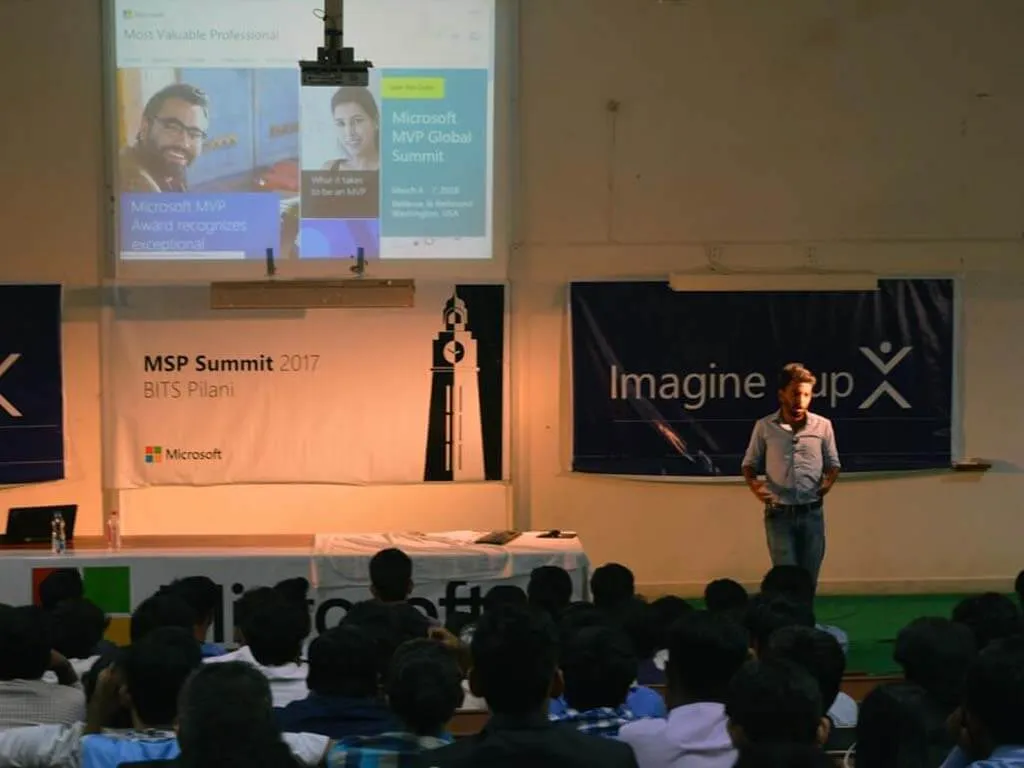 MVP Talk At MSP Summit at BITS Pilani — photo 4