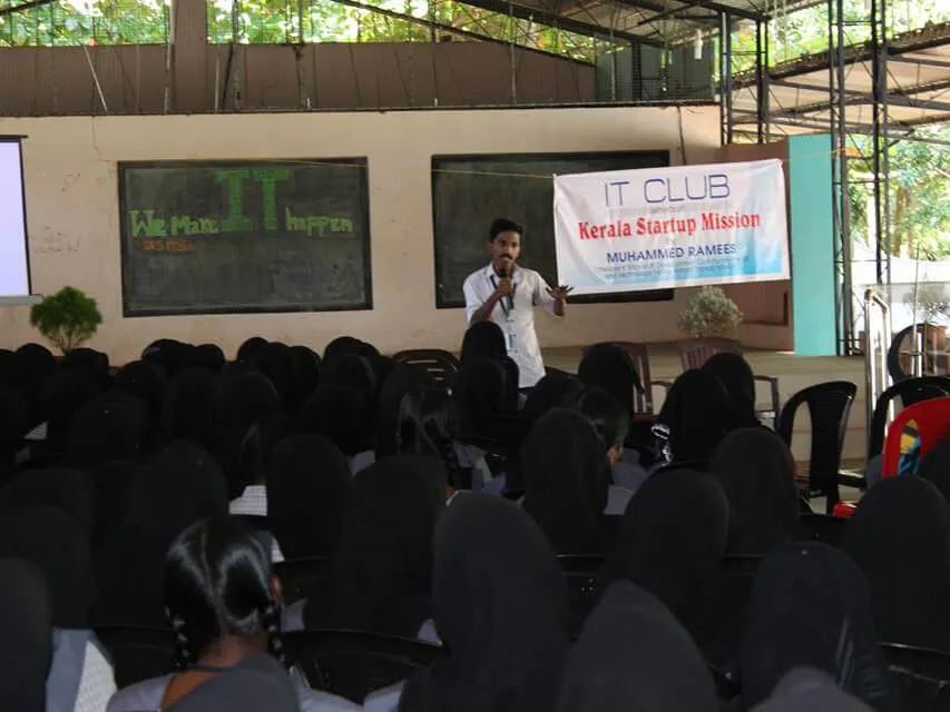 Talk on Opportunities in IT and KSUM at Dayapuram Res. School — photo 4
