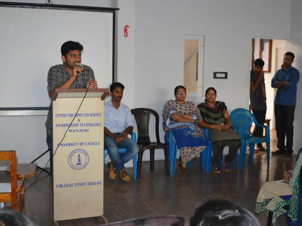 Talk on KSUM at Center for Computer Science & Information Technology, Manjeri — photo 1
