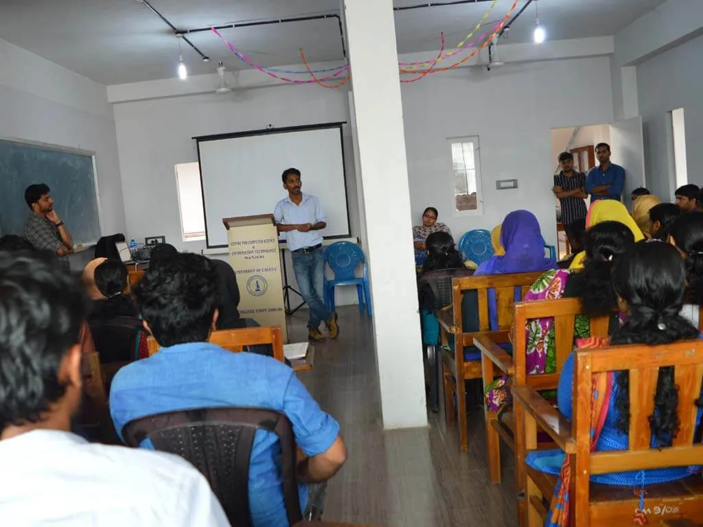 Talk on KSUM at Center for Computer Science & Information Technology, Manjeri — photo 4